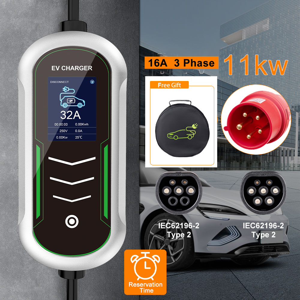 Portable Ev Charger 32A Type 2 Cee Plug - IPENGEN 11KW EV Draagbare Oplader Type2