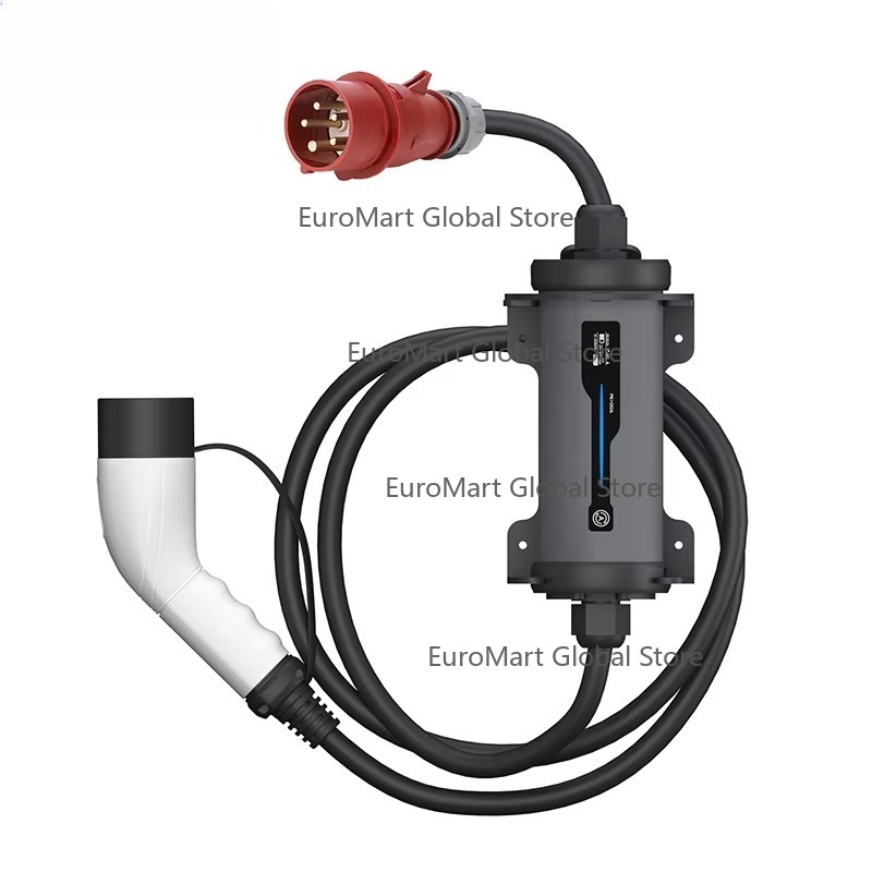 Portable Ev Charger 32A Type 2 Cee Plug - Type 2 naar Rode CEE Stekker