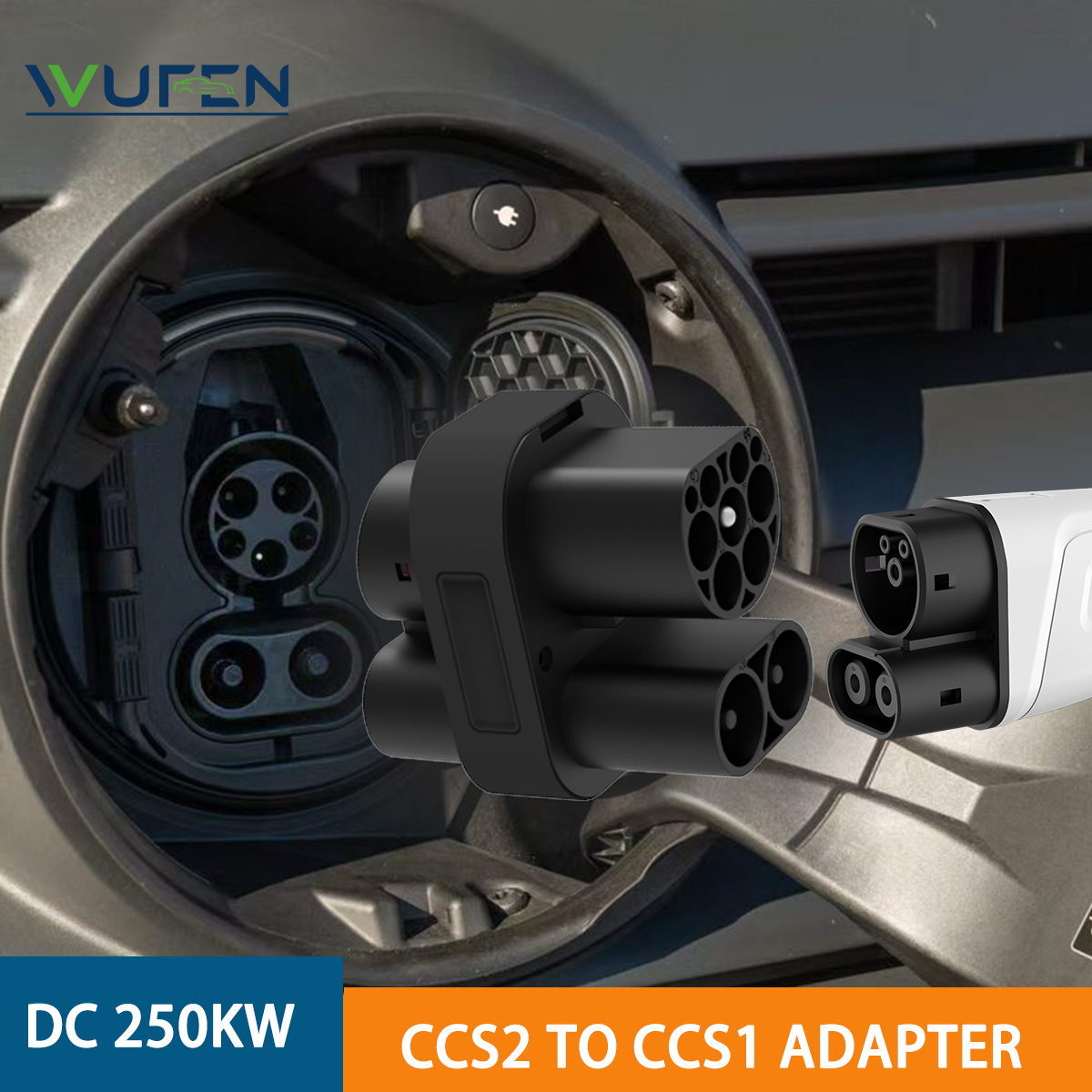 Ccs2 To Ccs1 Fast Charge Adapter 250Kw - WUFEN 250KW CCS2 naar CCS1 Adapter