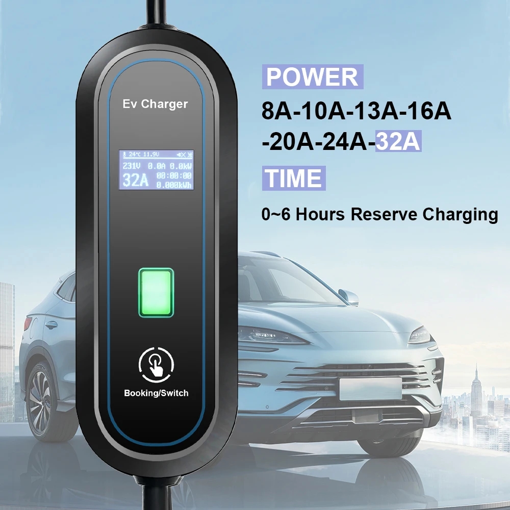 Draagbare GBT EV Charger Wallb - Portable Ev Charger 32A Type 2 Cee Plug recensie en prijs