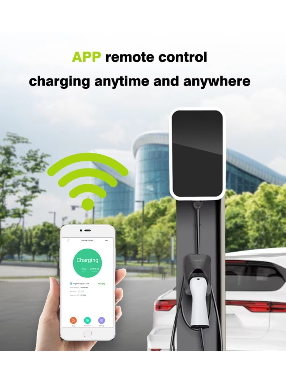 22kW AC EV-laadstation Smart W - 22Kw Wallbox Type 2 Ocpp Rfid recensie en prijs