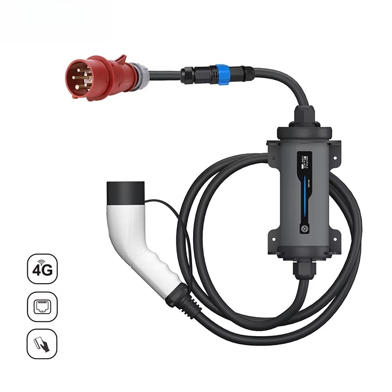 Type 2 naar Rode CEE Stekker E - Portable Ev Charger 32A Type 2 Cee Plug recensie en prijs
