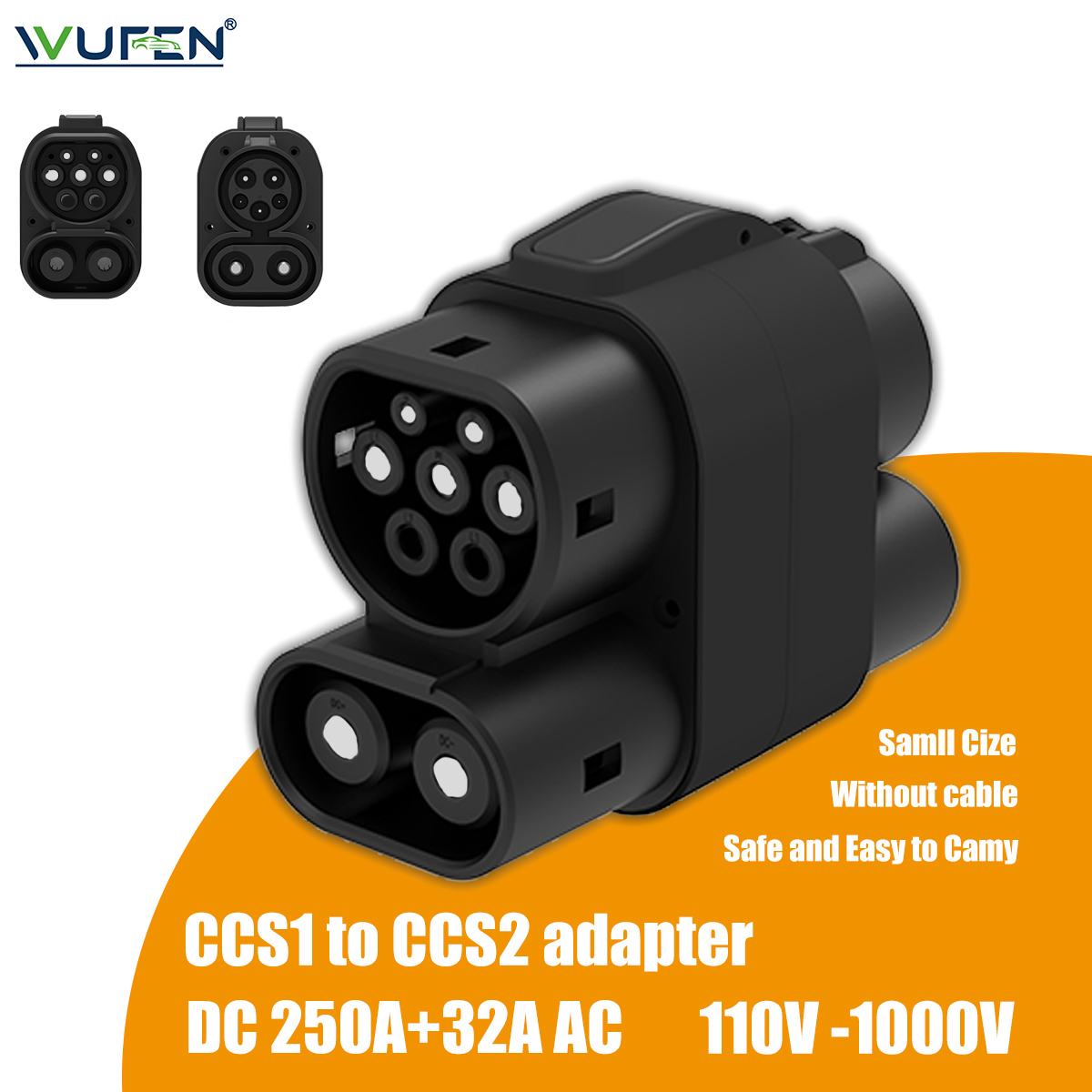 WUFEN 250A + 32A CCS1 Oplader  - Ccs2 To Ccs1 Fast Charge Adapter 250Kw recensie en prijs