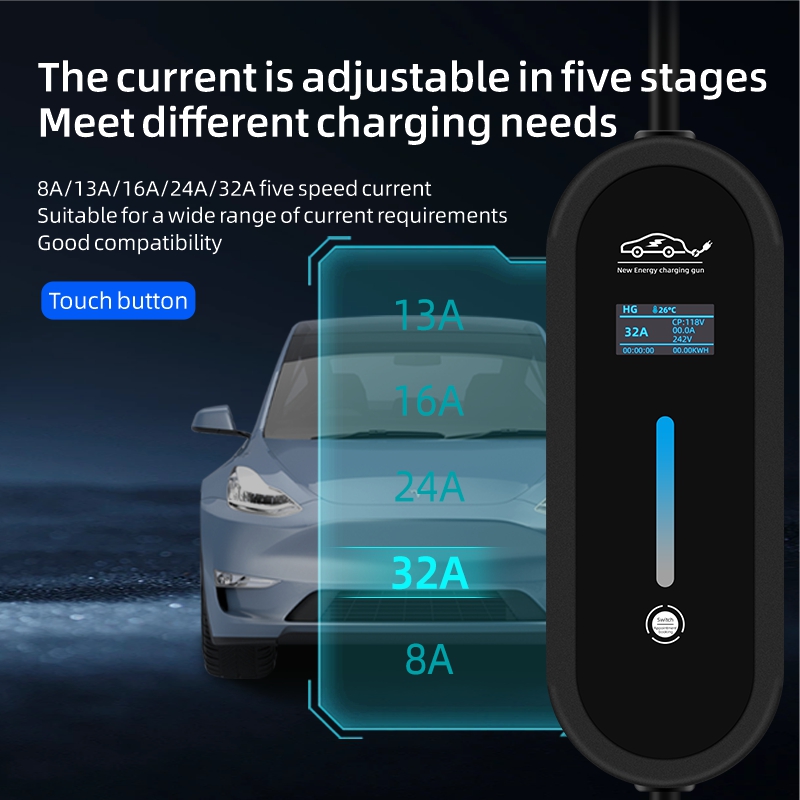 Romada 7kw 32a Ev Draagbare Op - Portable Ev Charger 32A Type 2 Cee Plug recensie en prijs