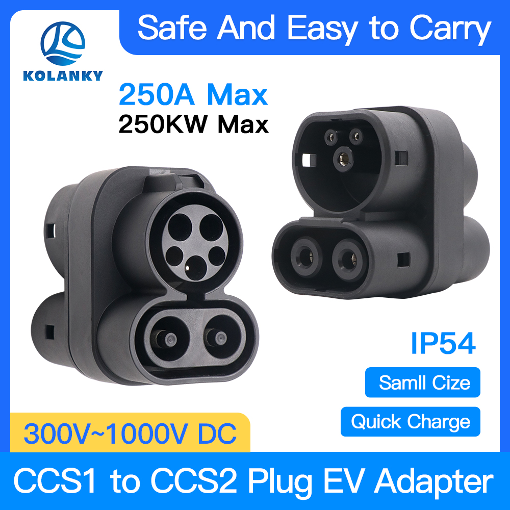 CCS1 naar CCS2 EV-opladeradapt - Ccs2 To Ccs1 Fast Charge Adapter 250Kw recensie en prijs