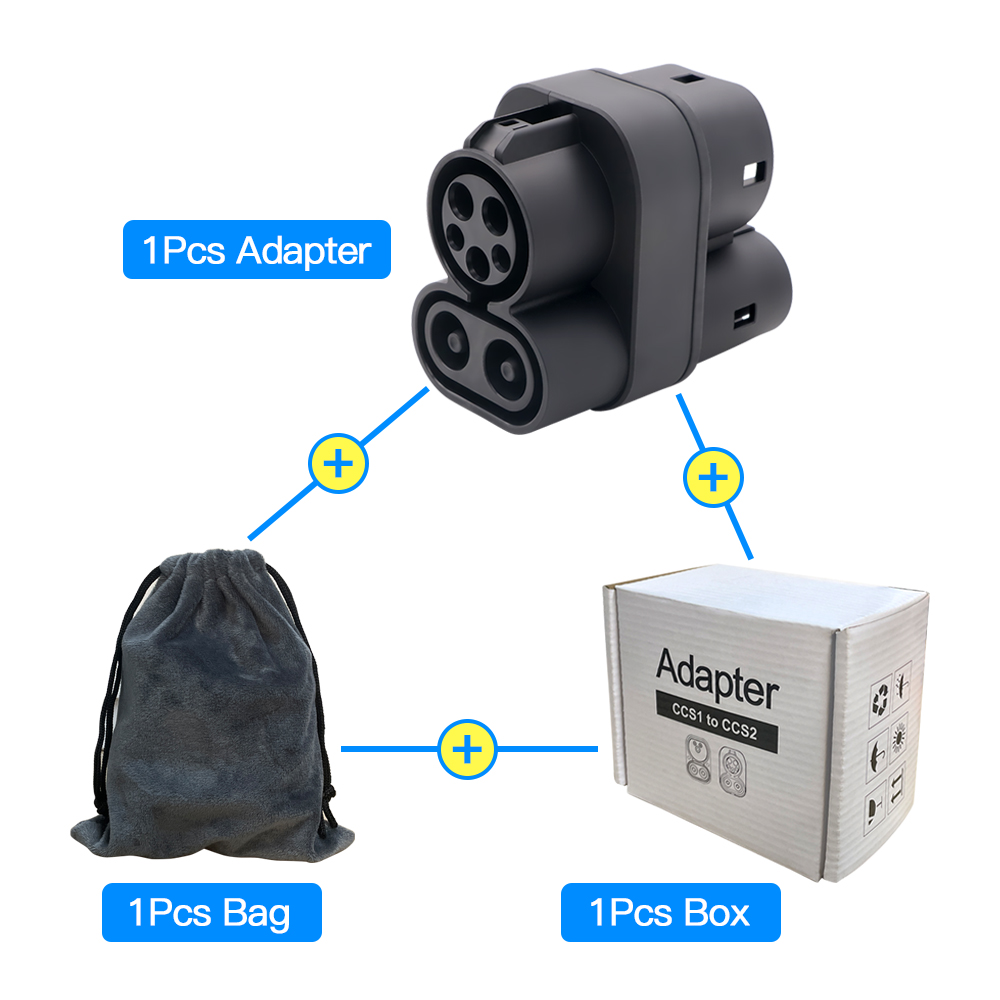 CCS1 naar CCS2 EV-opladeradapt - Ccs2 To Ccs1 Fast Charge Adapter 250Kw recensie en prijs
